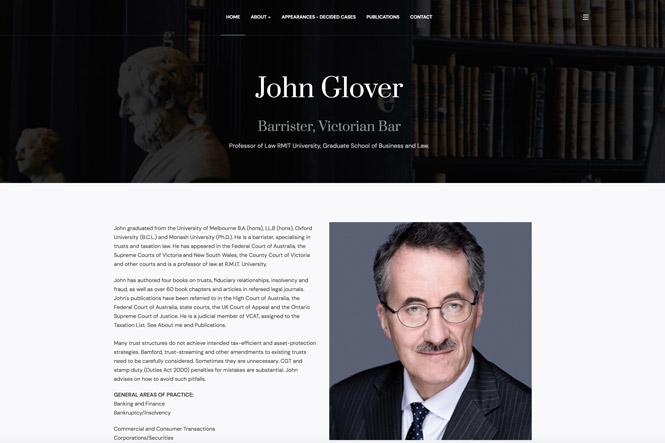 John Glover, Barrister